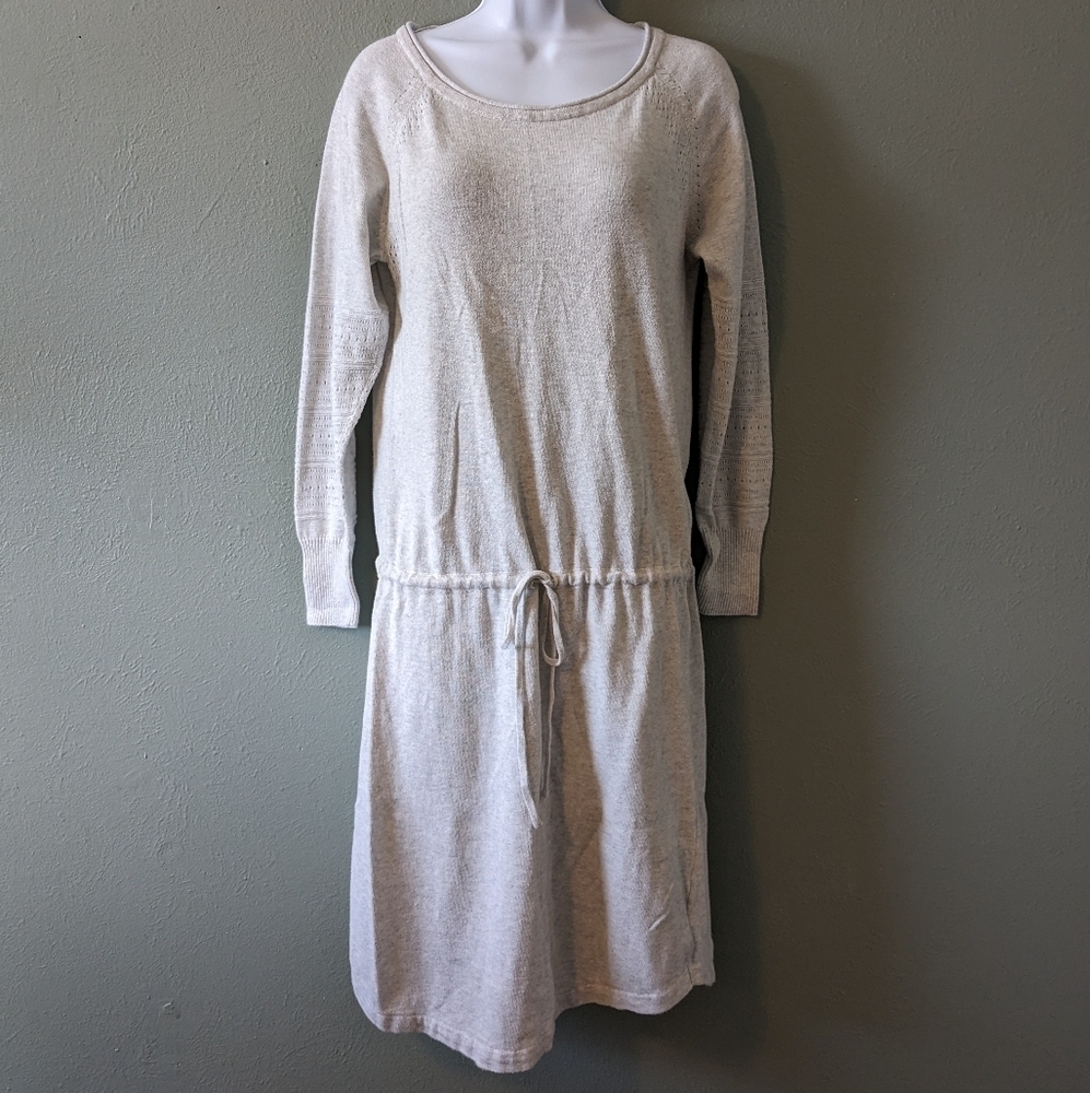 prAna 100% ORGANIC COTTON Long Sleeve Sweater Dress Size M